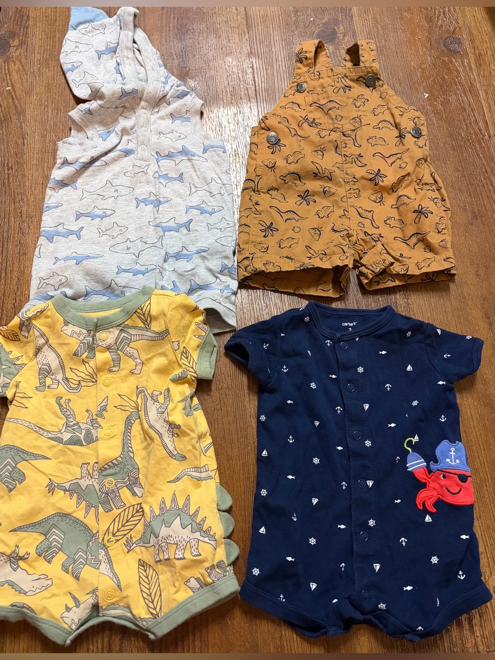 Four Rompers